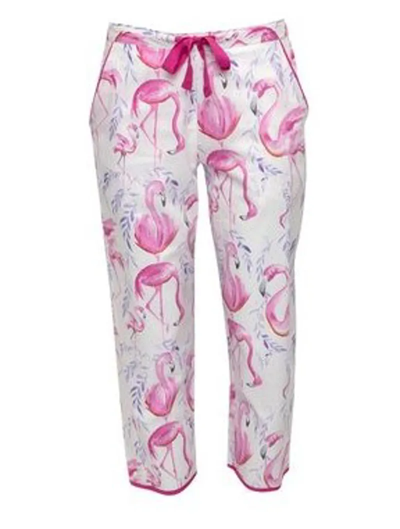 Cyberjammies Fifi Cropped Pyjama in Flamingo-4
